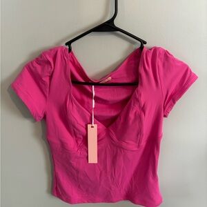 Flattering hot pink top from Amazon